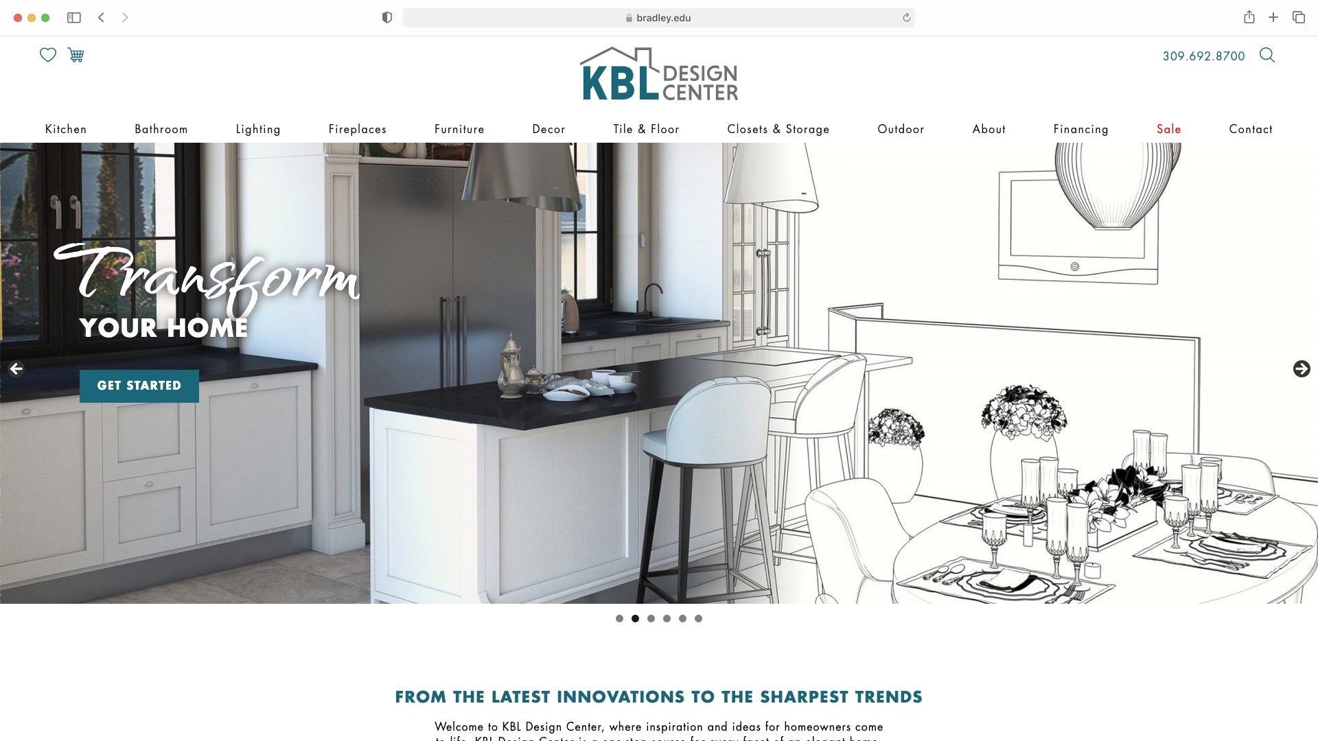 KBL Design Website Screenshot