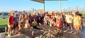 The Central States Marketing team out at a baseball event in Peoria, IL