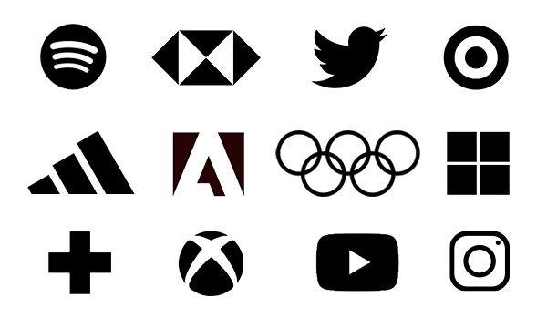simple shape logo examples